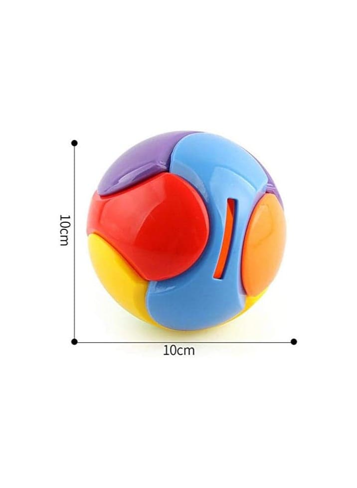 Kids Piggy Bank Plastic 3D Colorful Round Ball Design Intellectual Educational Toys Money Box for Children (Color: 1pc) (٥)