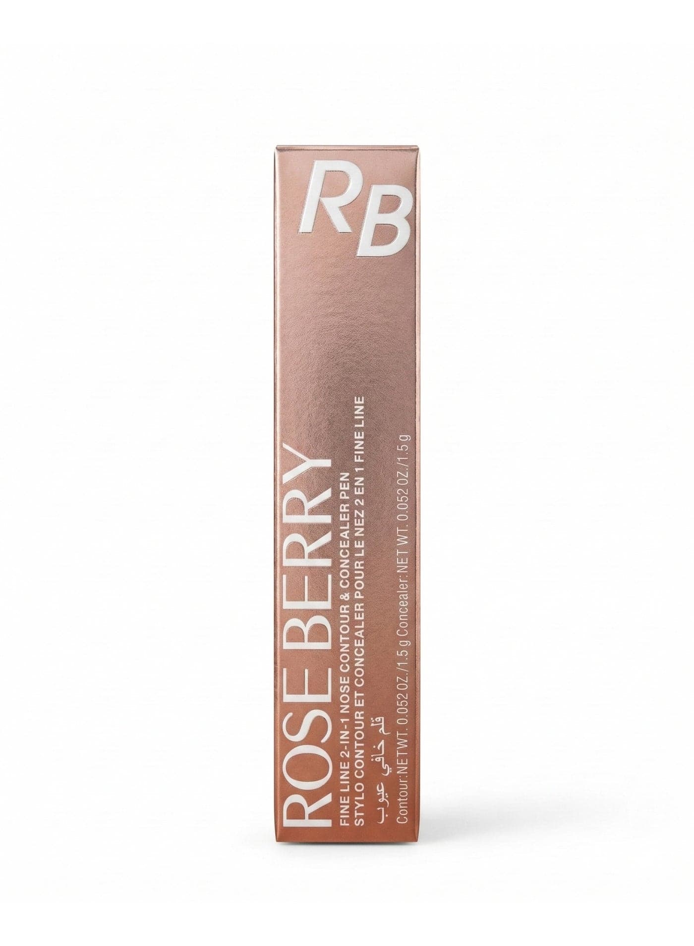 Rose Berry Fine Line 2-in-1 Nose Contour and Concealer Pen, Dual-Ended Makeup Stick, Shade 02 Concealers & Correctors (٢)