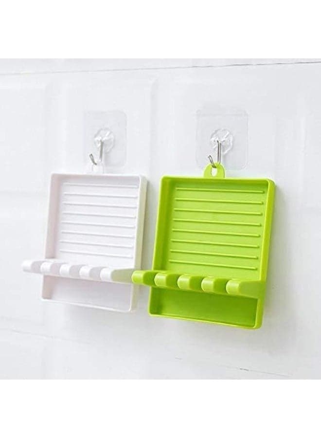 Kitchen Spoon Holders Fork Spatula Rack Shelf Organizer Plastic Spoon Rest Chopsticks Holder Non-Slip Spoons Pad Kitchen Utensil (2)