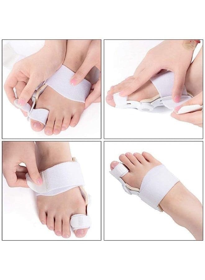 Bunion Corrector Toe Straightener Adjustable Orthopedic Foot Support for Pain Relief Alignment Splint for Daily Use Right or Left Foot (٢)