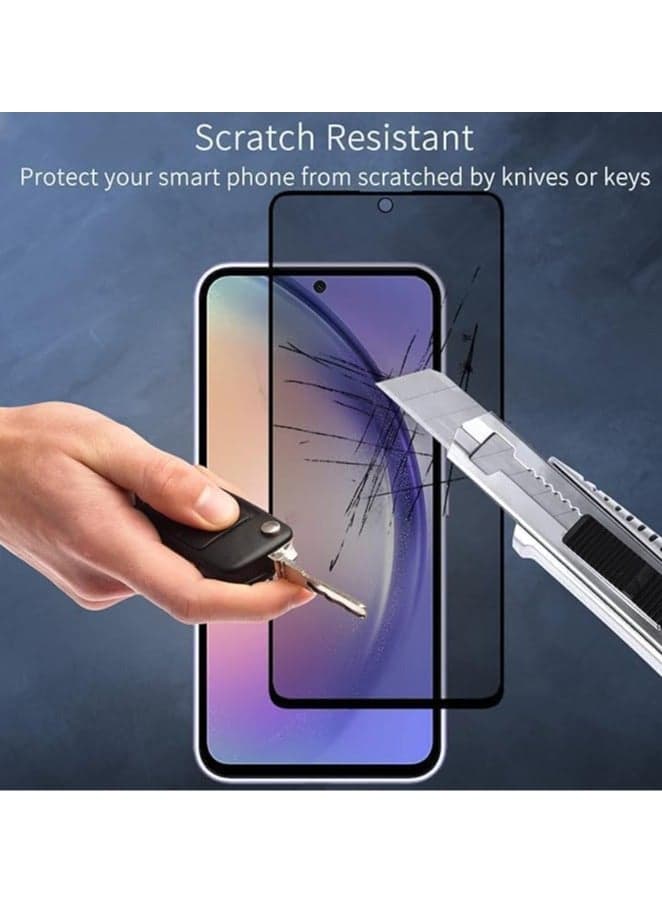 Screen Anti-Spy Tempered Glass Screen Protector for Samsung S23 Fe Anti-Spy Tempered Glass Film, 9H Hardness, Anti-Scratch, Privacy Screen Protector Big Edge Mobile Screen Protectors (5)