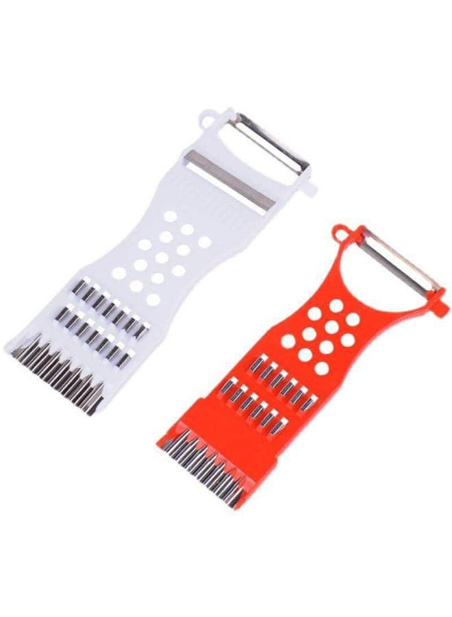 Vegetable peeler, cheese grater, vegetable and potato grater 2 pieces (٣)