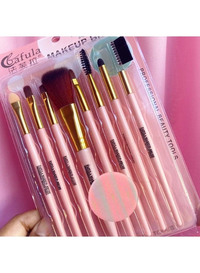 مجموعة فرش مكياج عالية الجودة، مكونة من 8 قطع متعدده الالوان Brush Sets (٥)