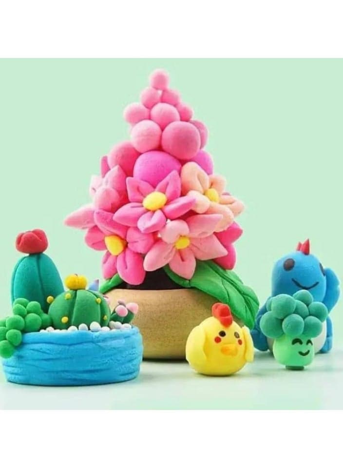 Set of twelve bags of colorful foam clay for kids Clay & Dough (3)
