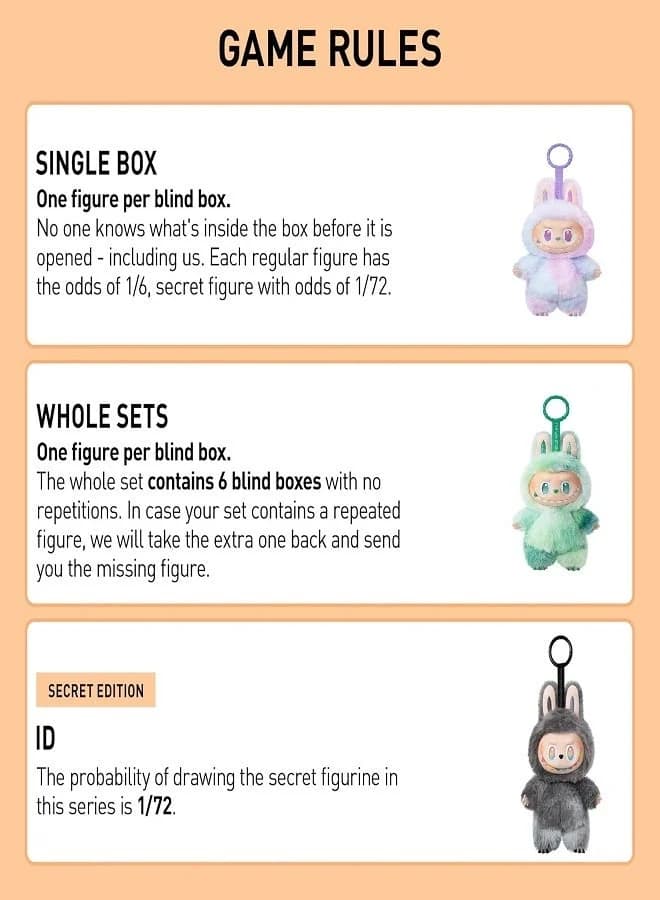The Monsters Labubu Big into Energy Series-Vinyl Plush Pendant Blind Box, Blind Box Figures, Random Design Action Figures Collectible Toys Home Decorations, Single Box Baby Dolls (٦)
