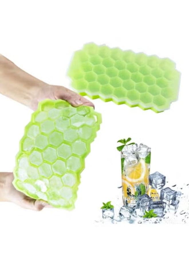 Ice Cube Mold Honey Comb Shaped BPA Free Silicone Multi-colors