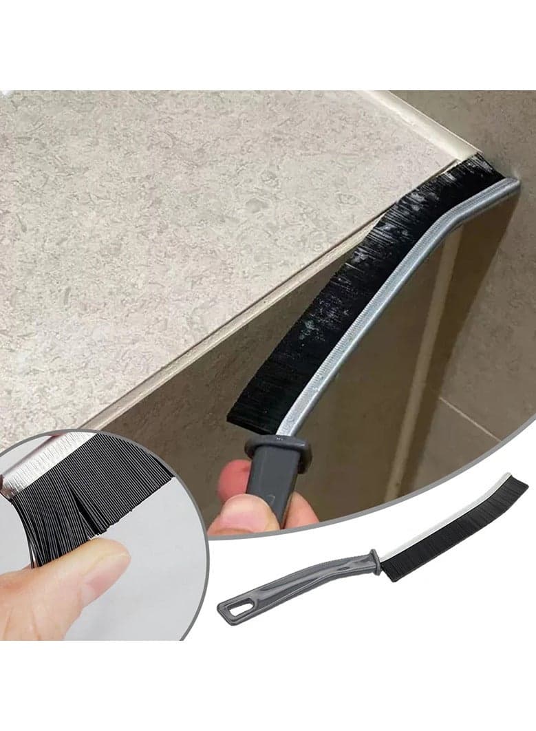 Crevice Cleaning Brush, New Multifunctional Gap Cleaning Brush Tool, Bathroom Gap Brush, Grout Cleaner Brush Hard Bristle Crevice Cleaning Brush 2Pcs (٤)