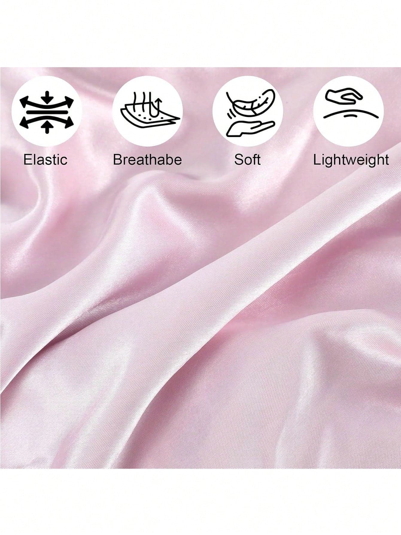 Wide Silk Satin Hair Bonnet – Perfect for Curly & Natural Hair While Sleeping (٢)