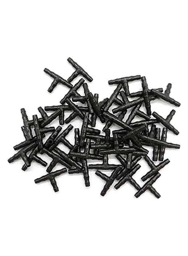 50 Pcs T Connectors Irrigation System Watering & Irrigation Tools & Accessories