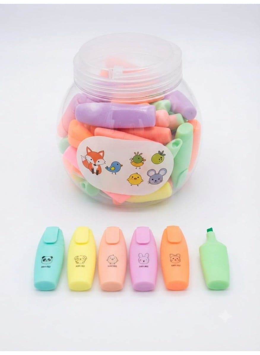 5 multi-colored cartoon-shaped markers Drawing & Painting Supplies