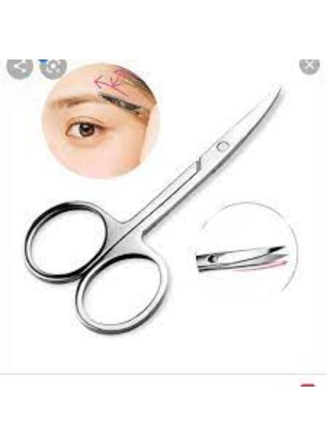 maya jewelry stainless steel eyebrow Scissors silver 1PC Eyebrow Grooming Scissors
