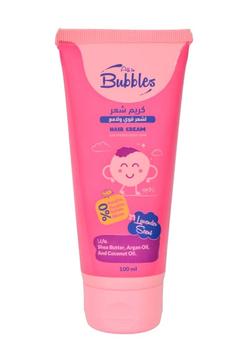 Bubbles Hair Cream 100ml for strong shiny hair for Kids from 6 Months