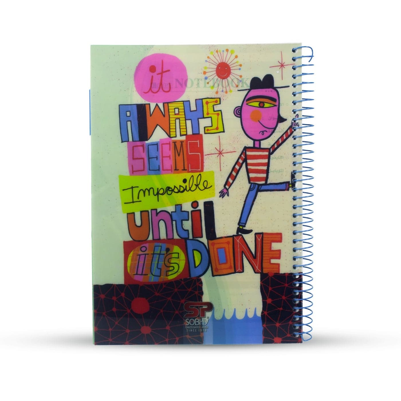 Plastic Cover A4 Notebook – Durable, Various Designs, 150 Sheets, High-Quality Lined Paper for School, Office & Daily Notes