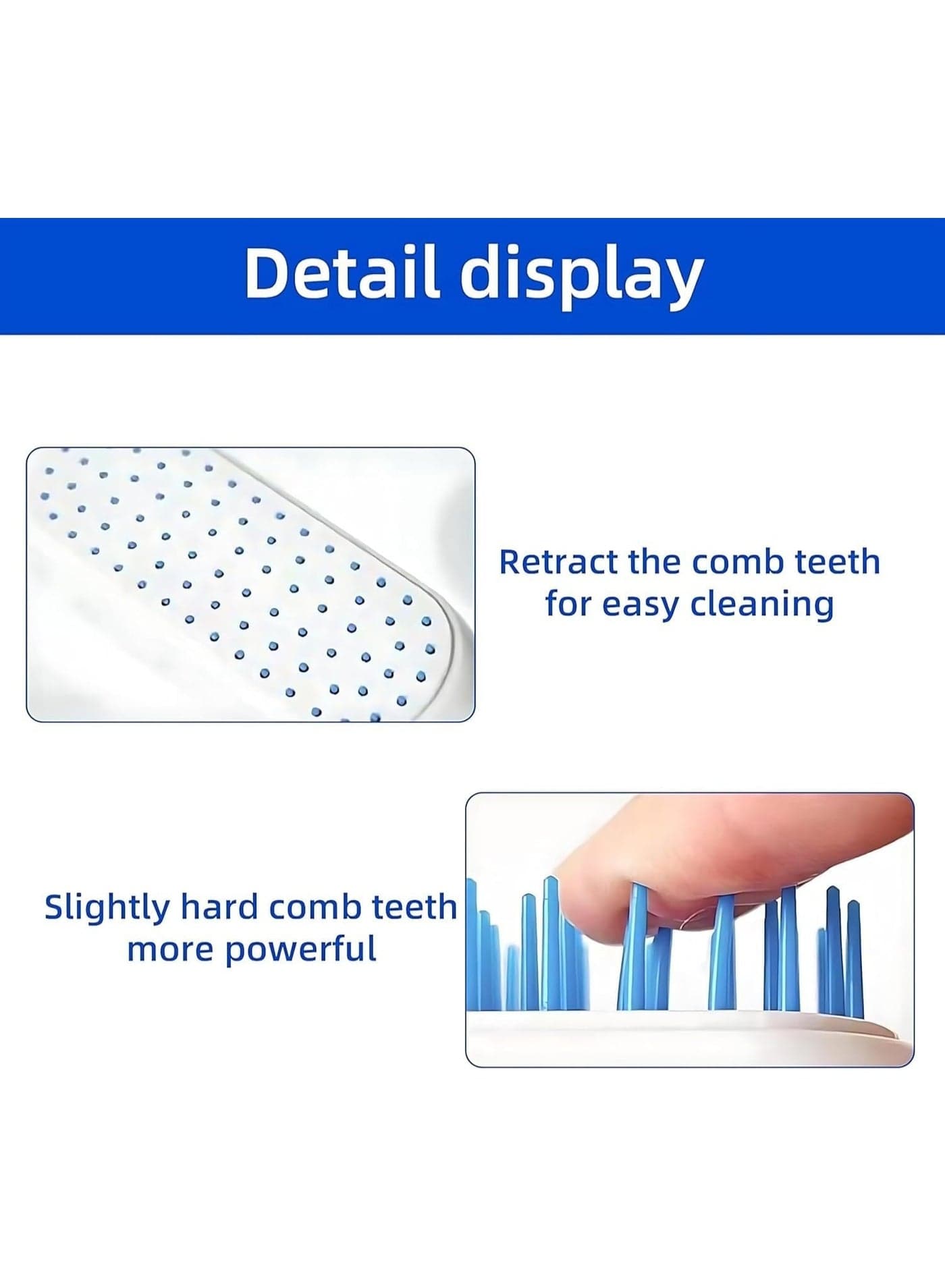 Anti-Static Self Cleaning Hair Brush with Massage Function – Soft Detangler Hair Comb for Women & Girls – Suitable for All Hair Types (Long, Short, Wavy, Straight) – No Pulling Hairbrush with Extendable Bristles (1 Pack) (2)