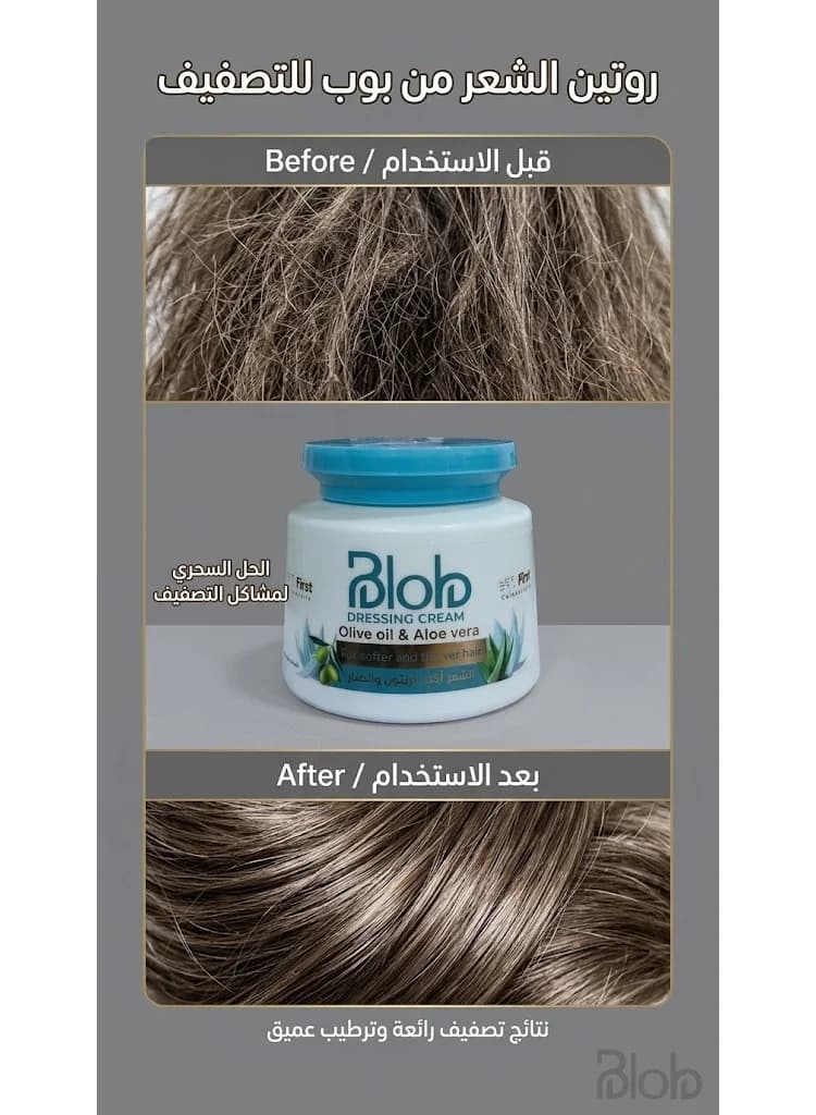 Blob Dressing Cream with Olive Oil and Aloe Vera 250 ml (The packaging may vary) Creams, Gels & Lotions (٢)