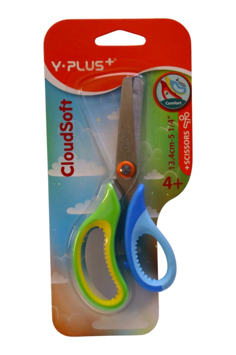 Y-Plus Scissors Card, Metal Blade, 13.4Cm – Cloudsoft – NO. Sc250501 Arts & Craft Scissors
