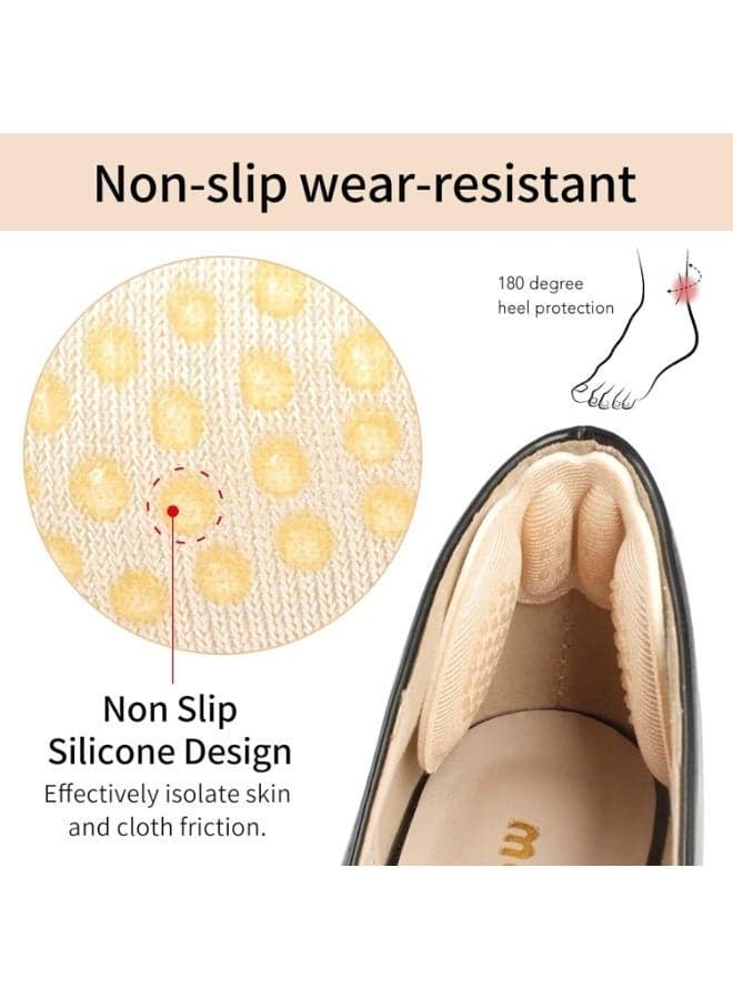 Anti-Slip Heel Cushion Pads for Shoes – 4 pcs Soft Self-Adhesive Heel Liners – Blister Prevention Shoe Inserts for Wide Shoes – Comfortable Heel Protectors for Women & Men Shoes Women's Shoe Care & Accessories (9)