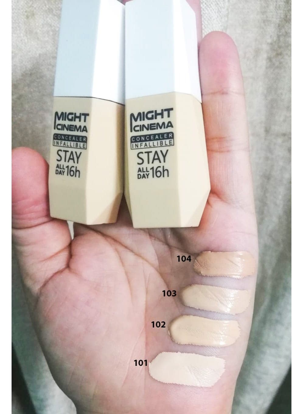 Might Cinema Infallible Concealer - 4084 Lasting all day, 16 hours - 10g - 101 Concealers & Correctors (٣)