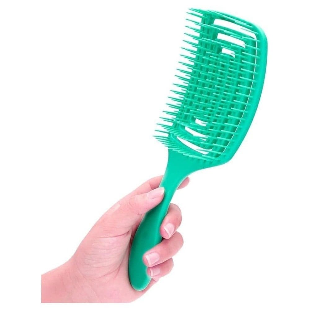 Anti-Static Hair Brush – Pain-Free Detangling Comb, Ergonomic Curved Vented Shape for Thick Hair, Random Color (٧)