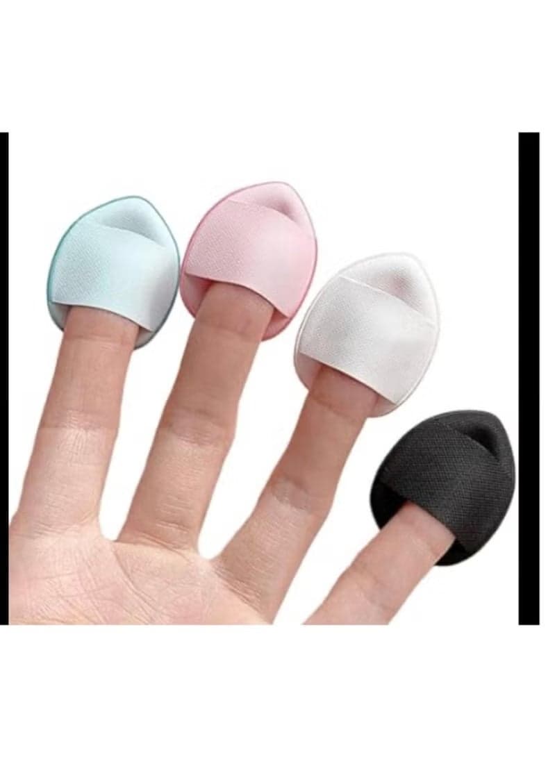 Sponge Concealer Finger Mini Set of 4 Ultra-Soft + 2 Sponge Powder Make Up Sponges
