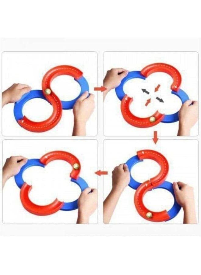 Interactive Figure Eight Balance Track Game with Dual Rolling Balls – Hand Eye Coordination and Balance Skill Toy – Colorful Ergonomic Design – Focus and Dexterity Challenge Game (9)