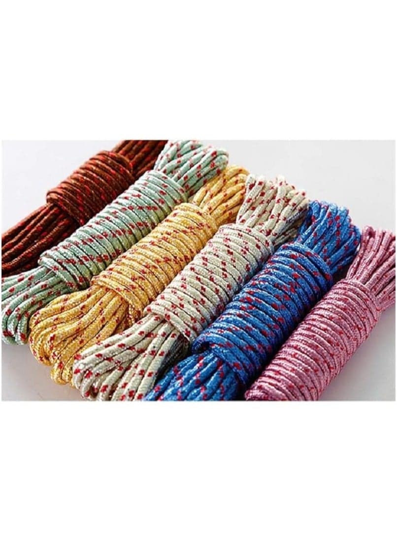 Heavy Duty Nylon Strong Clothesline Rope, Portable for Travel, Outdoor, Camping, Indoor Use, Crafts, Art Projects, Tent Pulling Kitchen & Table Linen Accessories (٢)