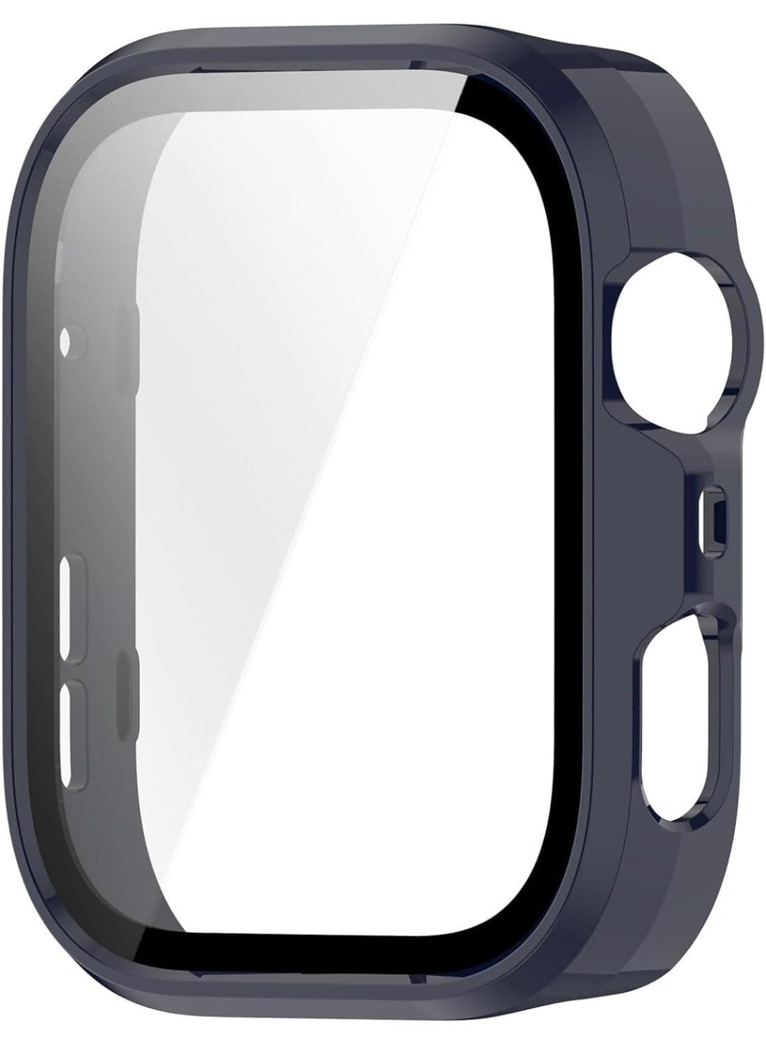 Case Compatible with Huawei Watch Fit 4 Pro, Full Coverage Slim Hard Case Protective Bumper Built-in Tempered Glass Screen Protector Shell for Huawei Watch Fit 4 Pro (blue) (٢)