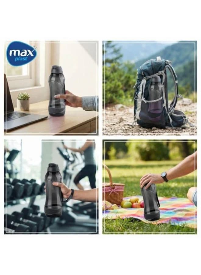 Fitness Water Bottle 750ml – BPA-Free Reusable Sports & Drinking Bottle, Leak-Resistant Design, Multiple Colors (٦)