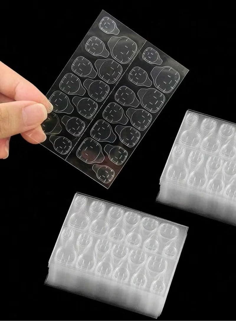 Double-sided nail tape – 240 pieces (10 sheets) Waterproof adhesive tape for artificial nails Nail Art (5)