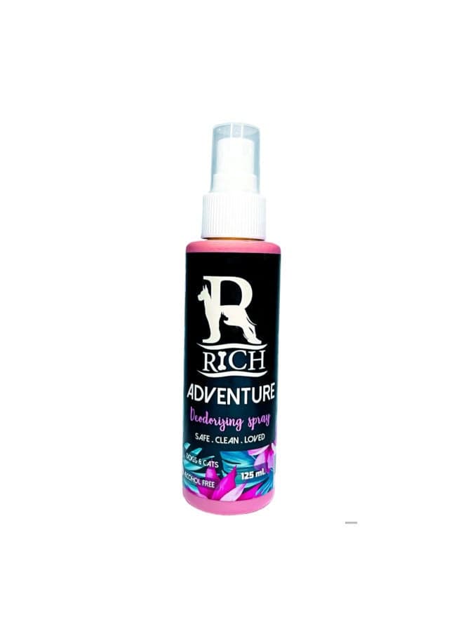 Rich Adventure Deodorizing Spray for Dogs and Cats 125ml Pet Supplies