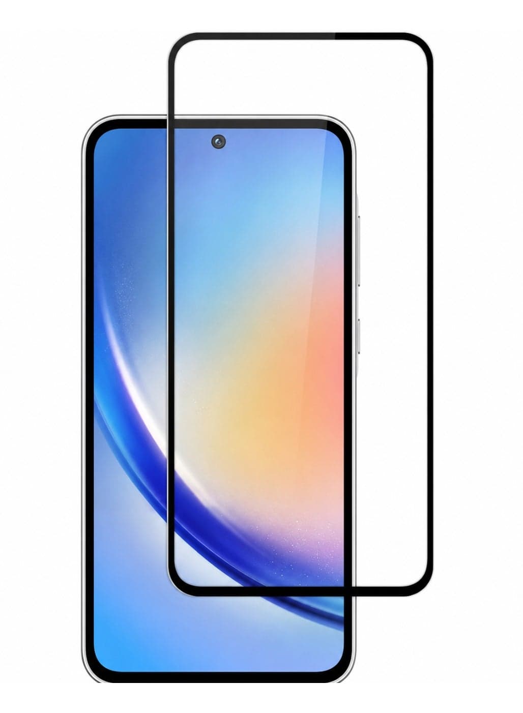 Full Cover Tempered Glass Screen Protector for Samsung Galaxy A51 / A52 with Black Border - Clear