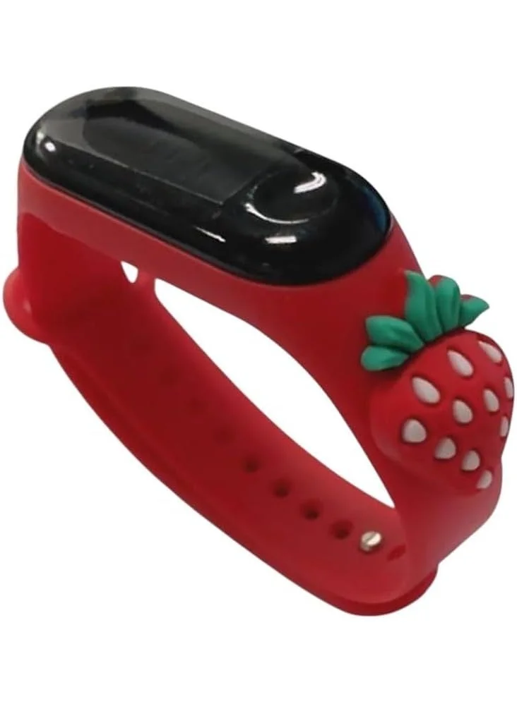 Kids Digital Sports Watch with LED Display and Silicone Strap – Red Kid's Sports (2)
