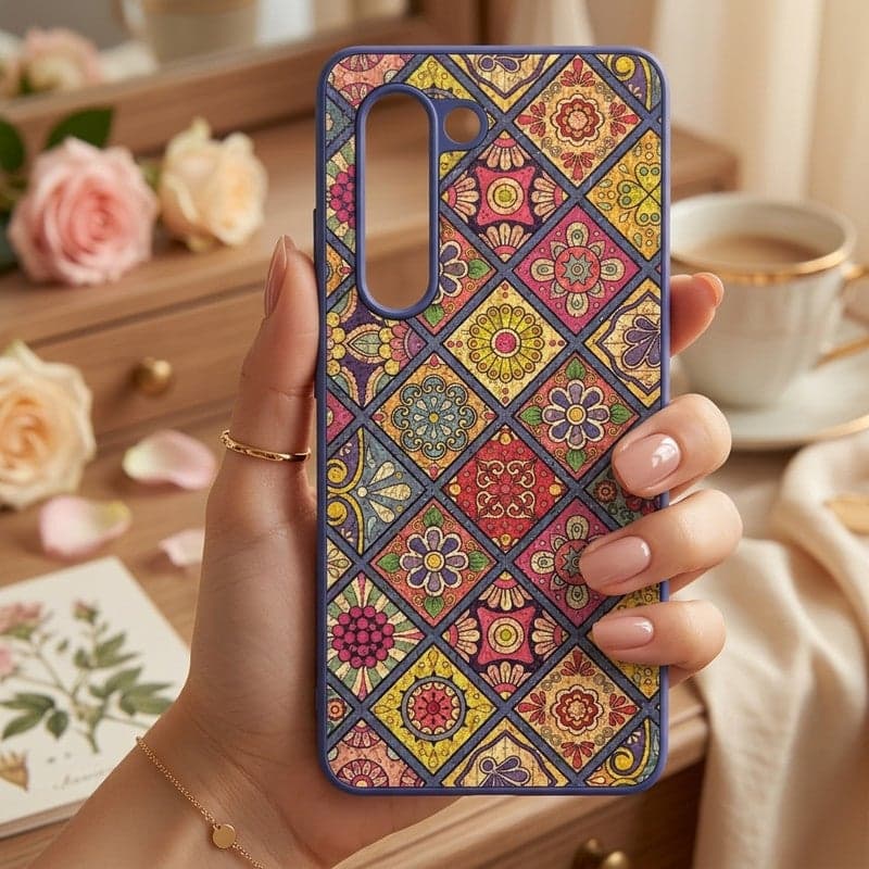 Trendy Printed Pattern Phone Case - Soft Silicone Shockproof & Camera Protection Cover for OPPO A5 2025 (4)