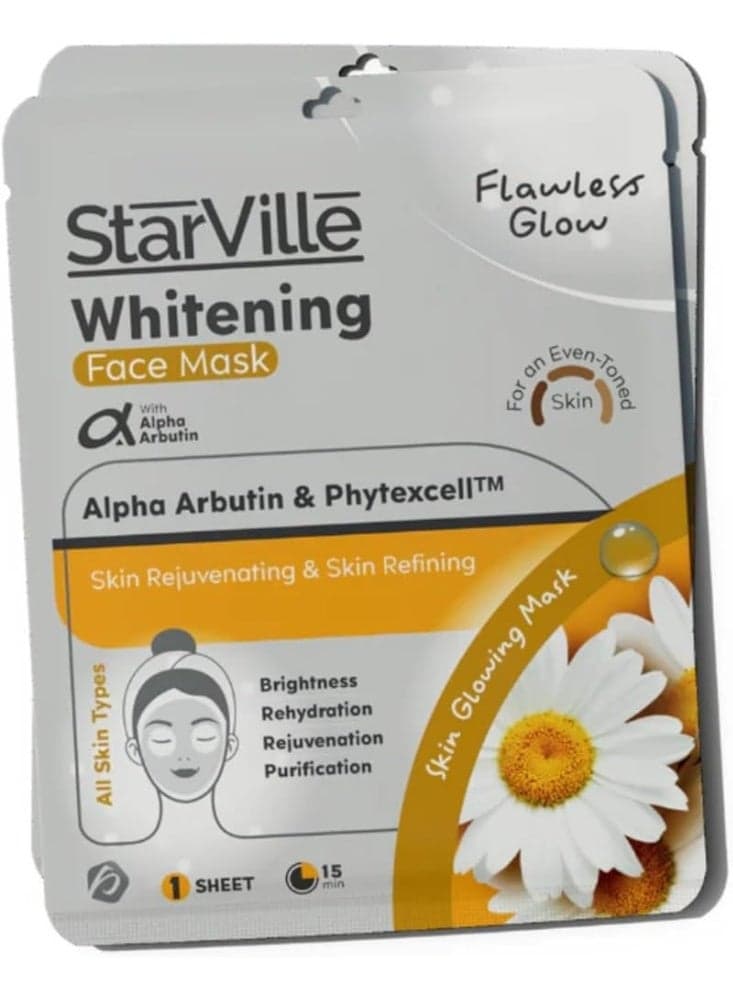 StarVille Whitening Alpha Arbutin Mask Sheet Skin Care Masks (3)