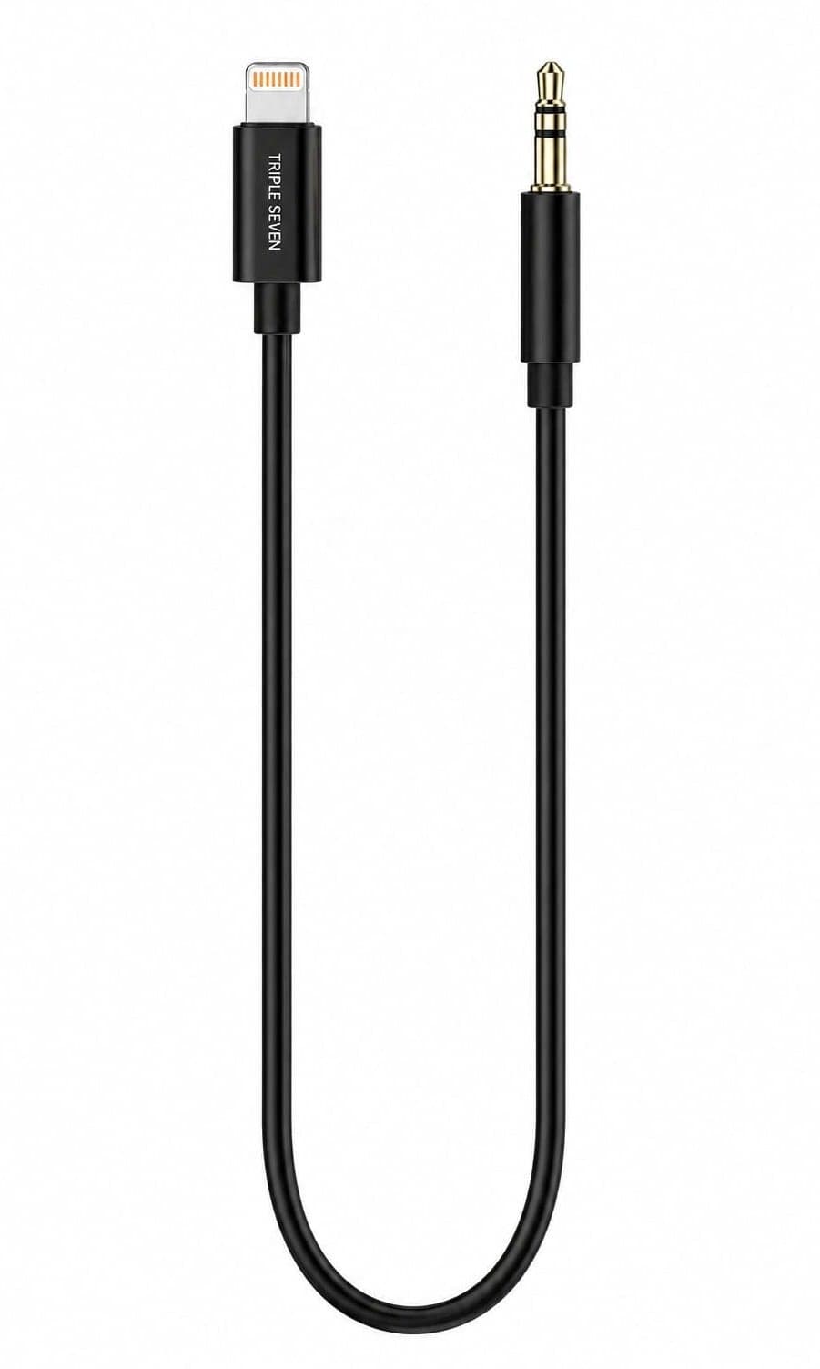 T7-517 Lightning to 3.5mm Audio Cable 1m High Fidelity Sound Anti-Interference Audio Cord for Listening and Phone Calls Data Cables