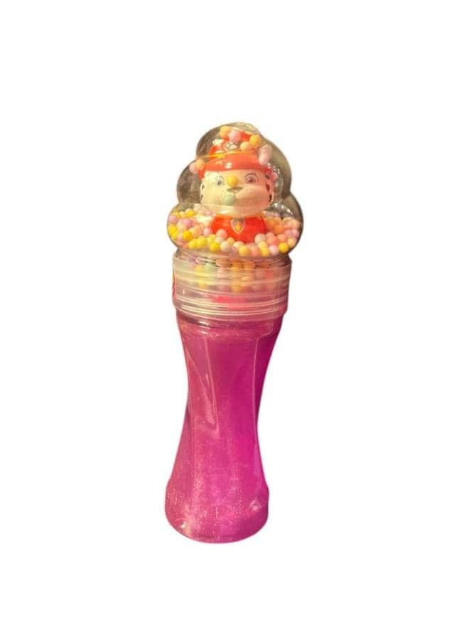 Slime Clay Crystal Mud with Character,Thermocol Balls & Popit Inside pink