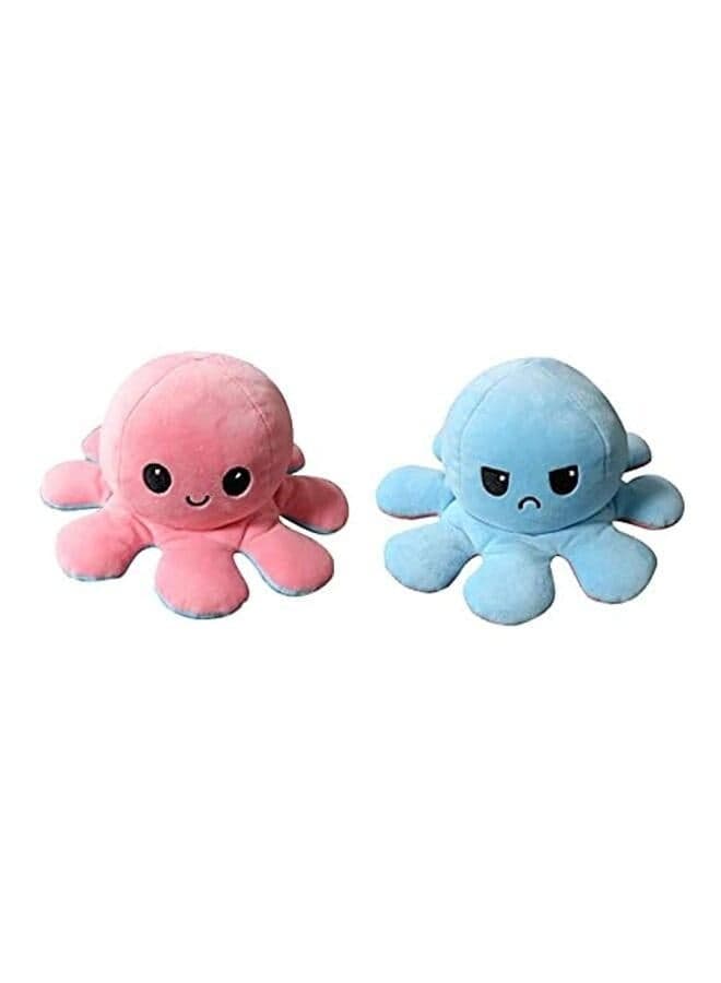 Double-sided octopus flip plush toy (pink&blue) Push & Pull Toys