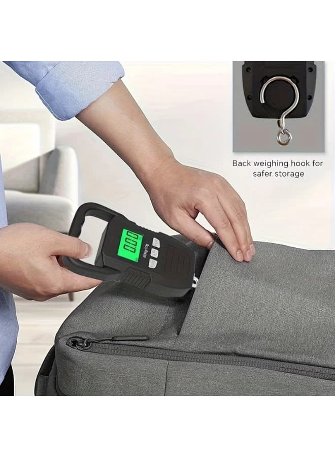 Digital Luggage Scale for Travel with LCD Display to Avoid Excess Weight Fees (٥)