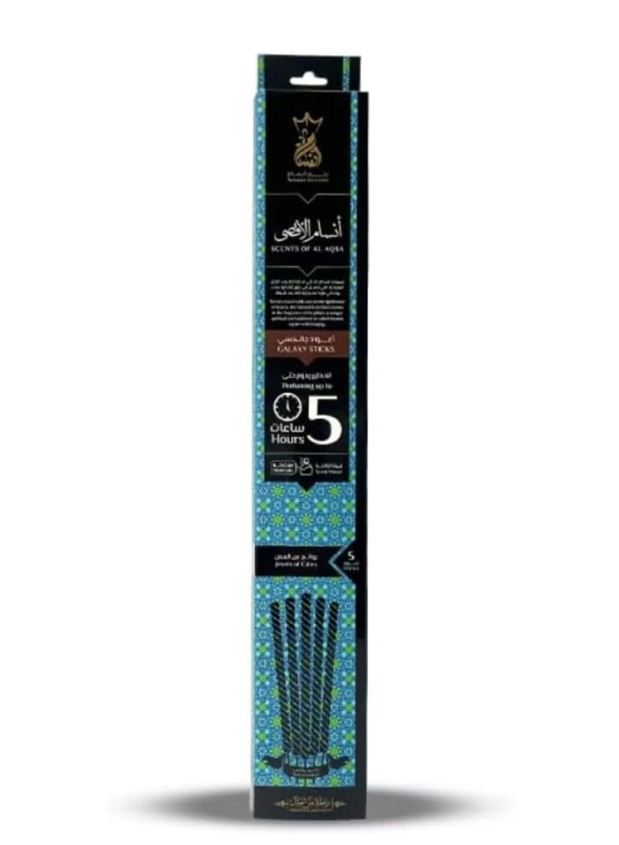 ANSAAM Scents of Al Aqsa Bakhoor, Galaxy Incense Sticks, Lavender, Storax Balsam, 5 Hours