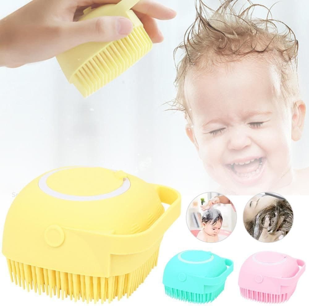 New Shower Loofah with Shower Gel Reservoir, Camera Shape, High Foam Body Brushes (4)