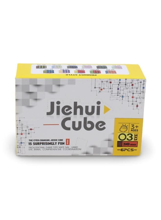 Jeihui Cube 3D Puzzle – 6Pcs Brain Teasers (2)