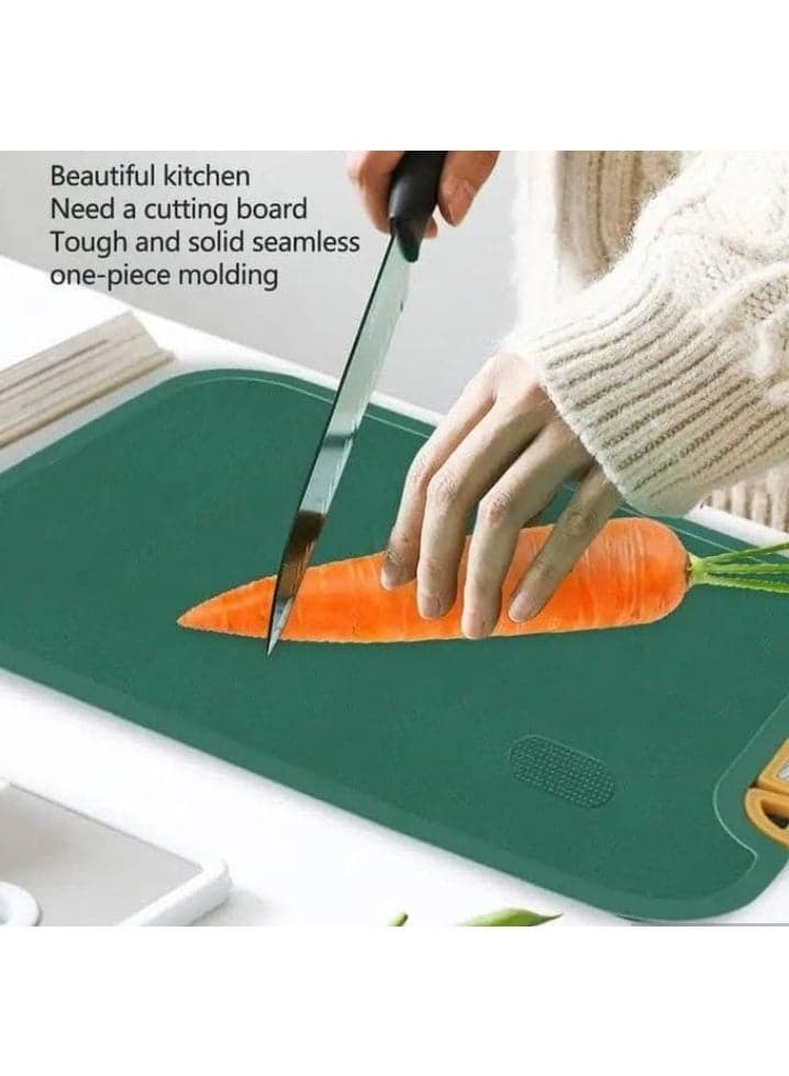 Thick square chopping and peeling board with gold handle for coordination and securing | Premium quality vegetable chopping board, easy to clean and hang | Modern kitchen essentials Kitchen Utensils & Gadgets