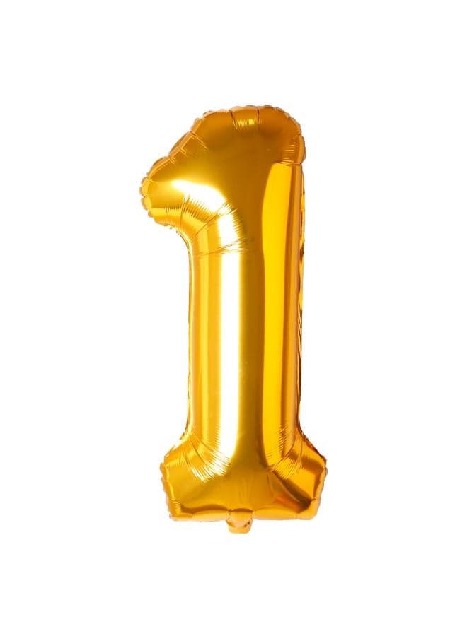 16" Number Balloons Gold -1