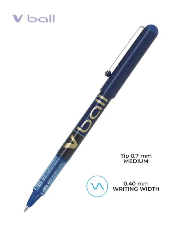Pilot V-Ball 0.7mm Liquid Ink Pen- BL-VB7 Blue Fountain Pens