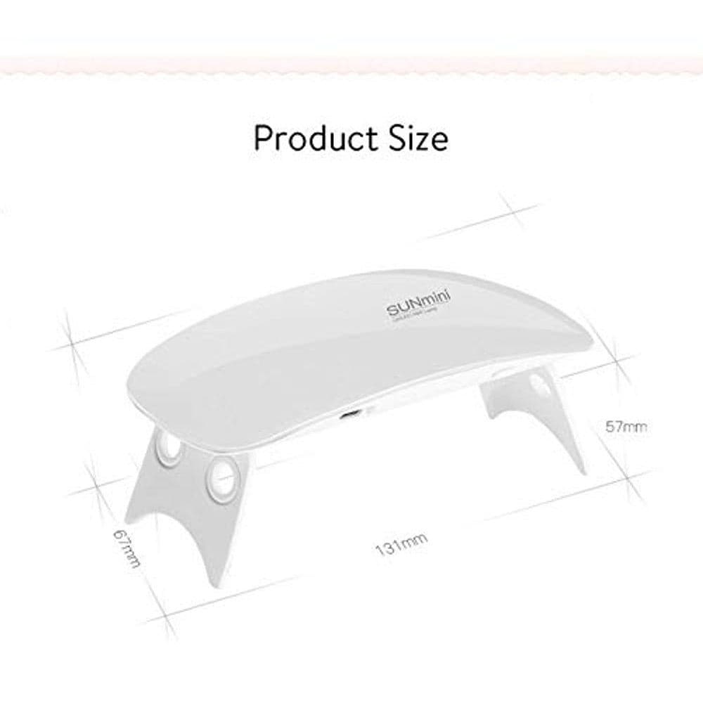 6W LED UV Nail Dryer Curing Lamp Light Portable Quick Drying Manicure... (٥)