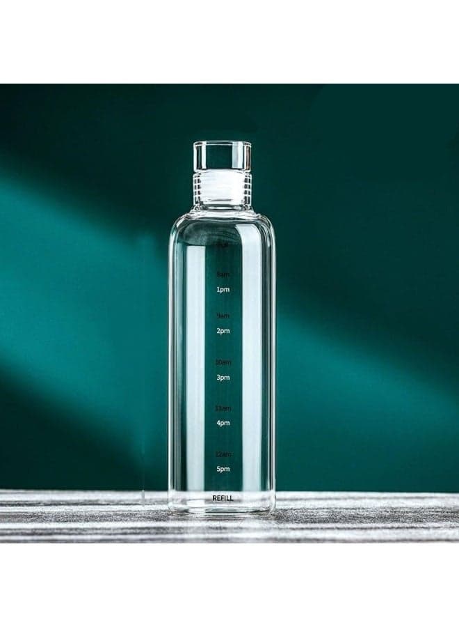 Heat-resistant glass water bottle – 500 ml