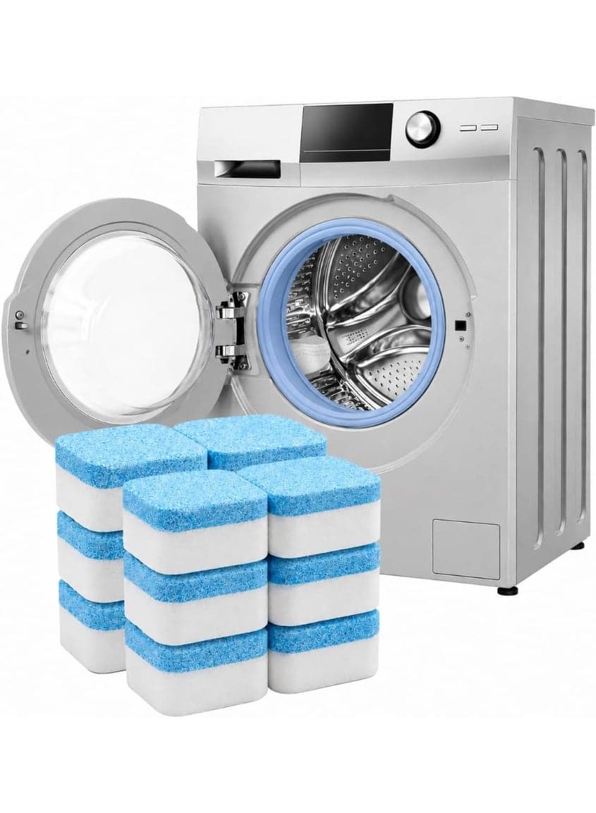 Appliance Cleaning Tablets for Washing Machines & Dishwashers, 12 Count Deep Cleaner for Drum Protection and Odor Elimination Dishwasher Detergents (٤)