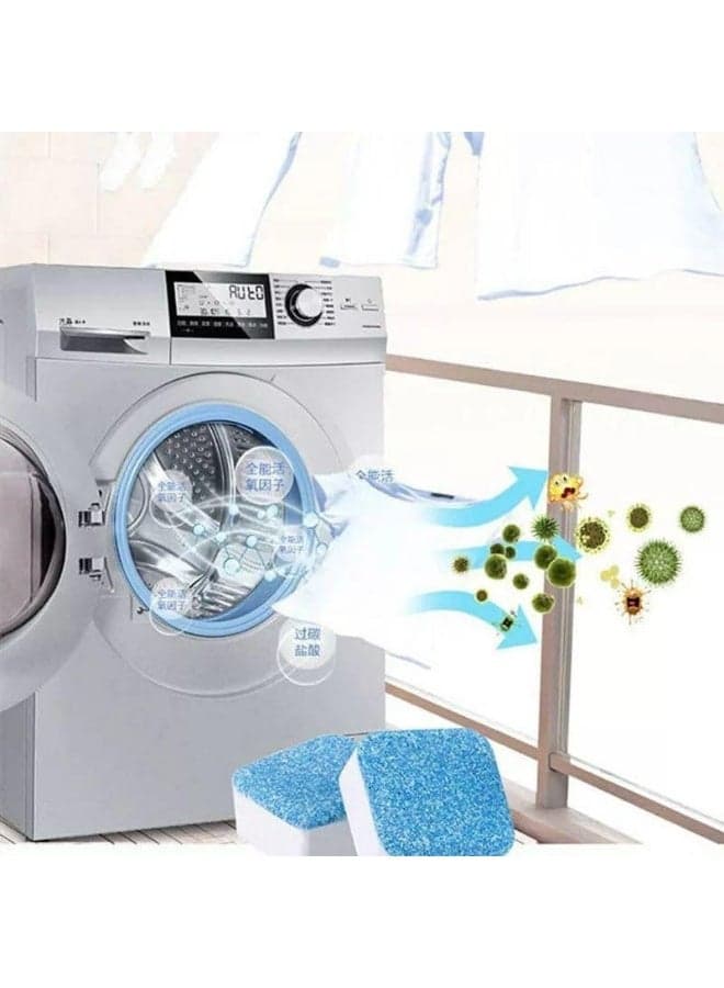 Appliance Cleaning Tablets for Washing Machines & Dishwashers, 12 Count Deep Cleaner for Drum Protection and Odor Elimination Dishwasher Detergents (٧)