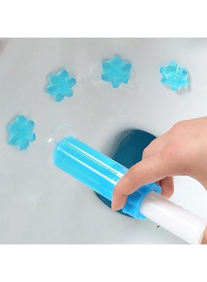 Toilet Gel Cleaner Stamps with Multi Fragrance, Automatic Cleaning & Long-Lasting Freshness, 14 Stamps per Tube (9)