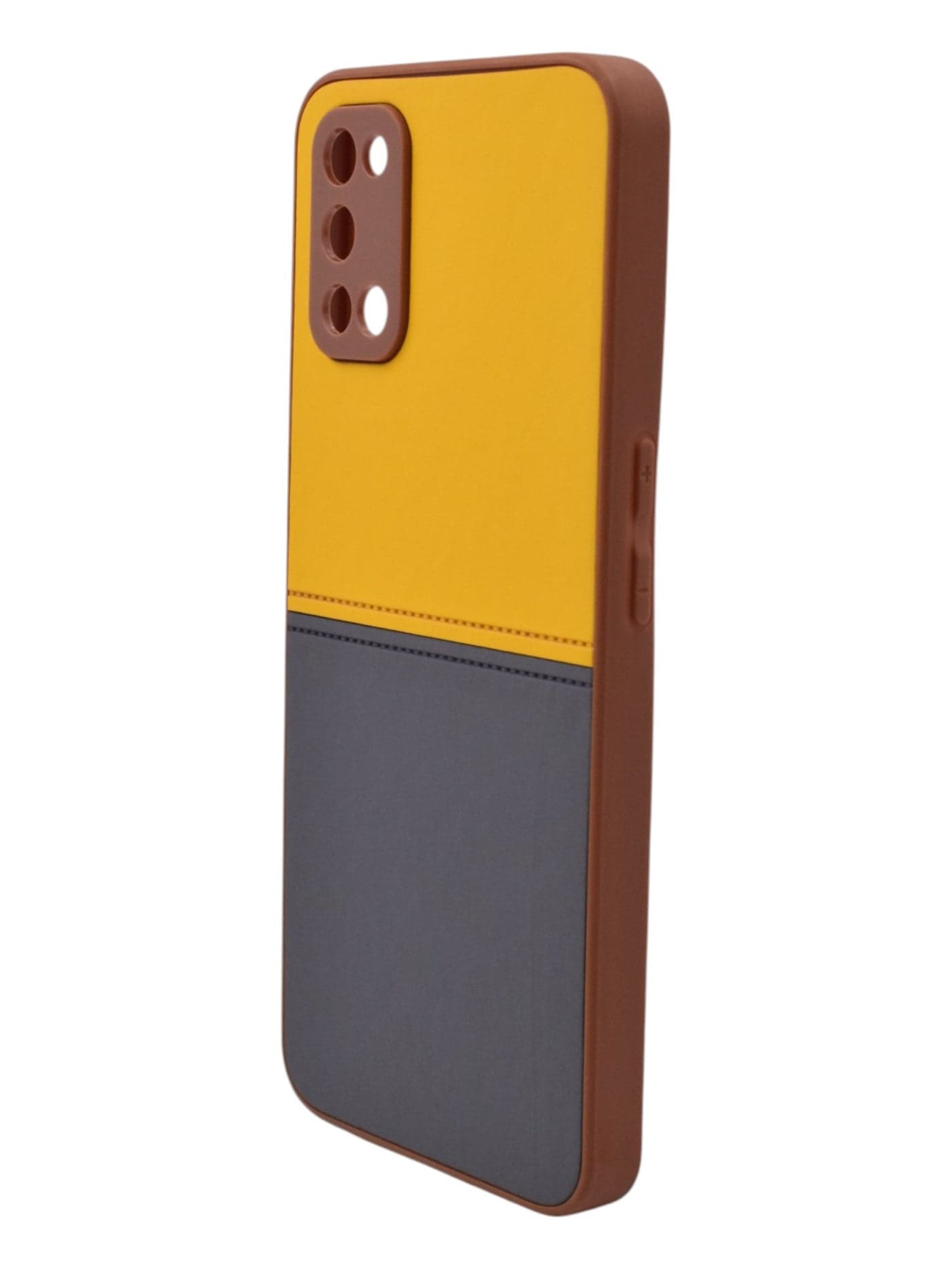 C.F.S Plastic Back Cover For Oppo A52 / A92 - Yellow & Gray Cases & Covers (٣)